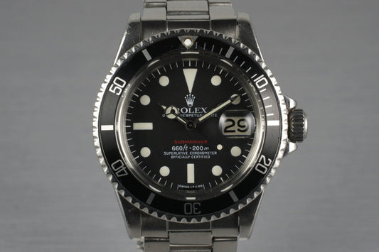 1972 Rolex Red Submariner 1680 with Mark VI Dial