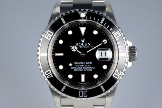 2006 Rolex Submariner 16610 with Box and Papers