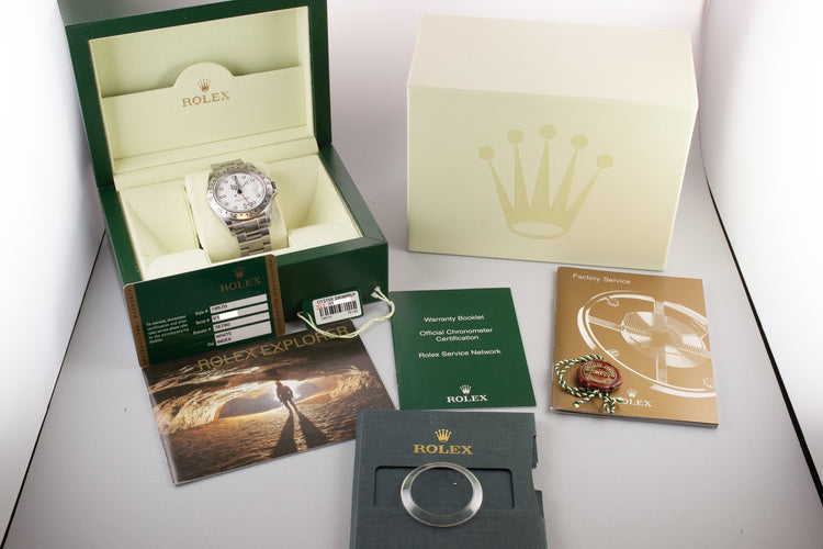 2009 Rolex 3186 Movement Explorer II 16570 White Dial with Box and Papers