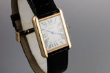 2018 Cartier 18K YG Tank Solo CRW5200004 with Box and Papers