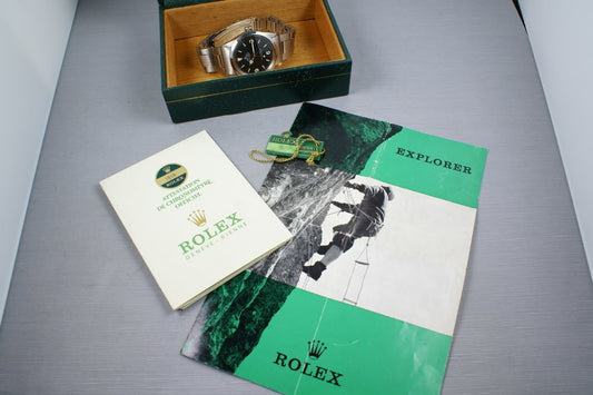 Rolex Explorer 1 1016 Box, Papers, Booklet, Hang Tag ... hacking movement