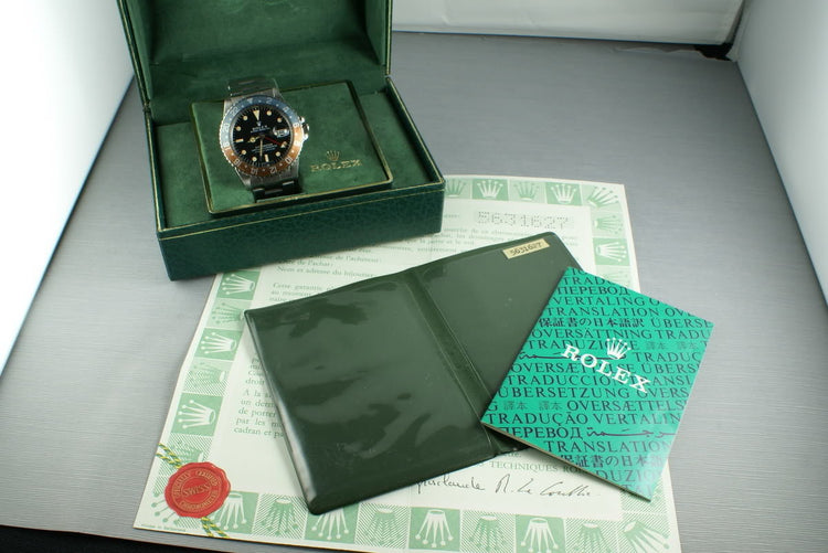 Rolex GMT 1675 with Box and Papers