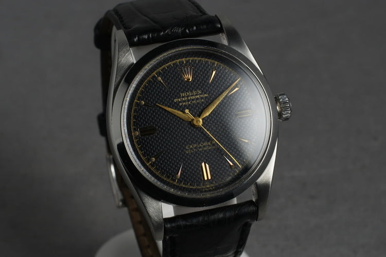 1953 Rolex Explorer 6298 with Gilt Waffle Dial