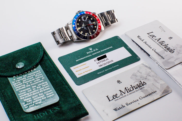 1981 Rolex GMT 16750 with RSC Papers