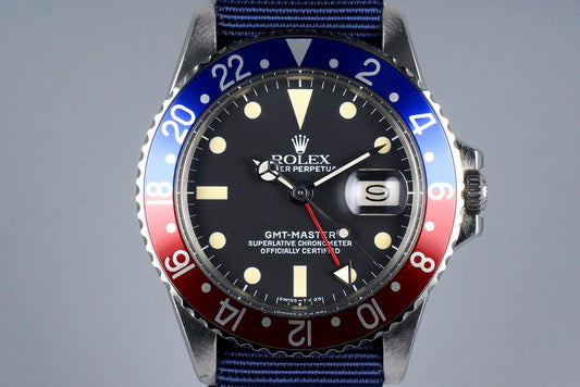 1966 Rolex GMT 1675 Matte Service Dial