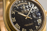 1979 Rolex Day-Date 18078 Bark Finish with Black Pyramid Dial