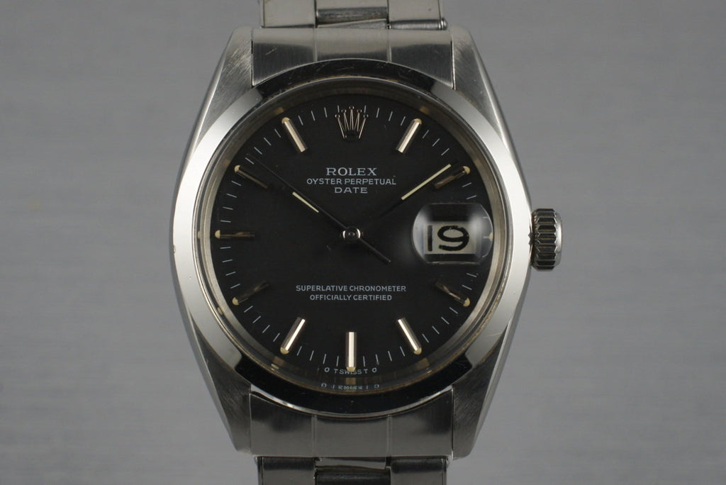 1968 Rolex Date 1500 Black Sigma Dial