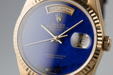 1991 Rolex 18K Day-Date 18238 Lapis Dial with Papers
