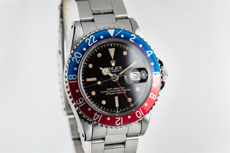 1961 Rolex GMT-Master 1675 with Gilt Chapter Ring Exclamation Dial