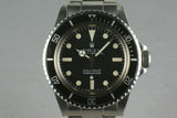 Rolex Submariner Dial  5513 Meters First with box and papers