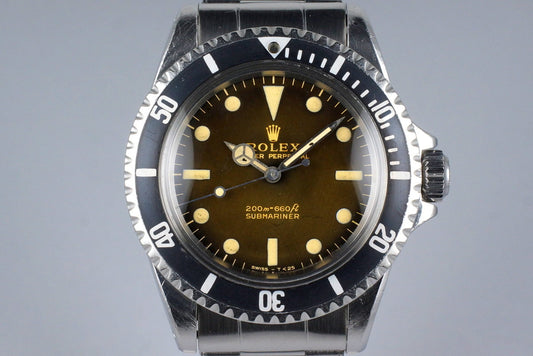 1965 Rolex Submariner 5513 Tropical Glossy Gilt Dial