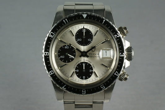 Tudor Chronograph Big Block 79170 with sub dial starting to turn chocolate