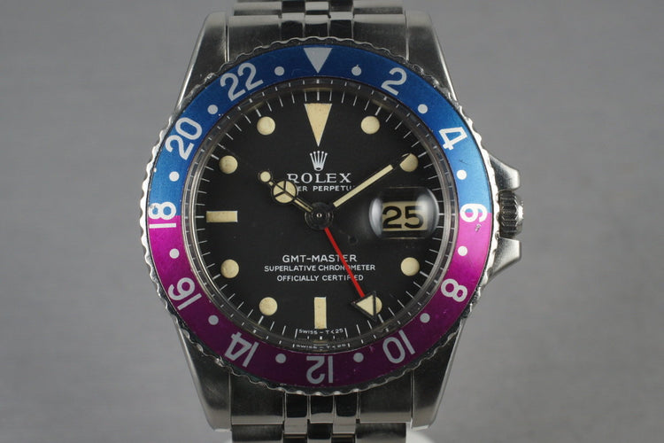 1976 Rolex GMT 1675 with Mark 1 Dial