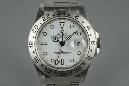 FS: Rolex Explorer II 16570 White Dial Unpolished