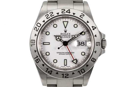 2003 Rolex Explorer II 16570 White Dial