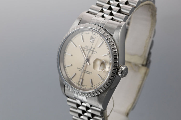 1995 Rolex DateJust 16234 Silver Dial with Box and Papers