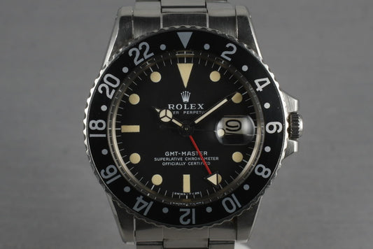1971 Rolex GMT 1675 with sharp case