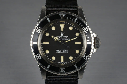 1978 Rolex Submariner 5513 Mark I Maxi Dial