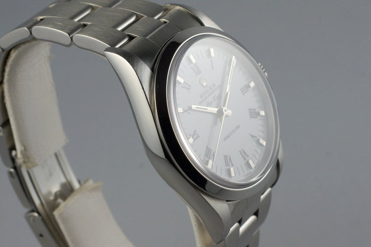 1996 Rolex Air-King 14000 White Roman Dial