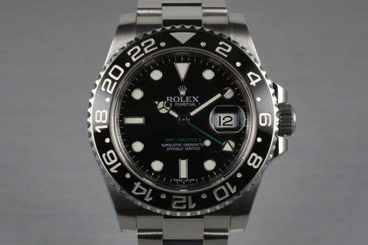 2012 Rolex GMT II 116710LN with Box