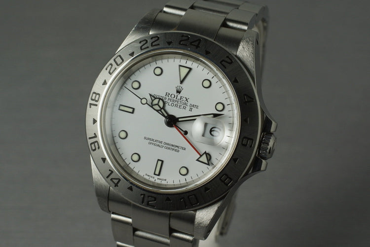 2000 Rolex Explorer II 16570 with Box and Papers
