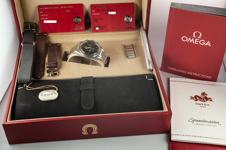 2017 Omega Speedmaster Professional 57' Broad Arrow 311.10.39.30.01.001 with Box and Papers