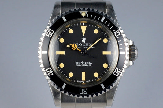 1978 Rolex Submariner 5513 Serif Dial