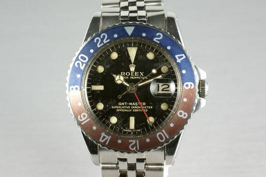 Rolex GMT 1675 Gilt Tropical Dial