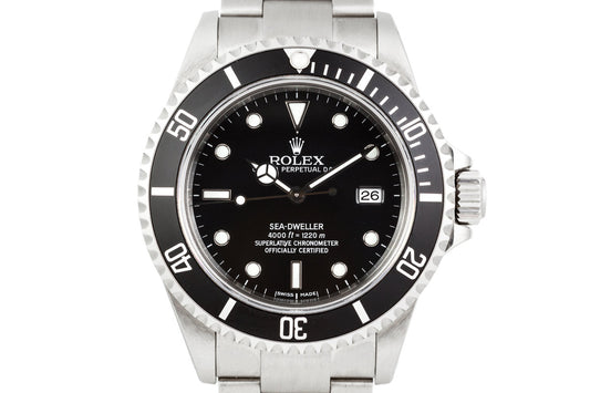 1999 Rolex Sea-Dweller 16600 with Box and Papers