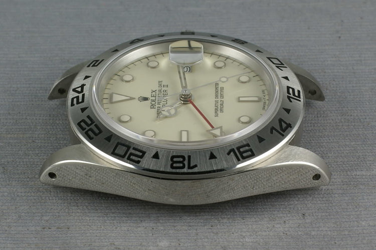 Rolex Explorer II 16550  Cream Rail Dial with service papers
