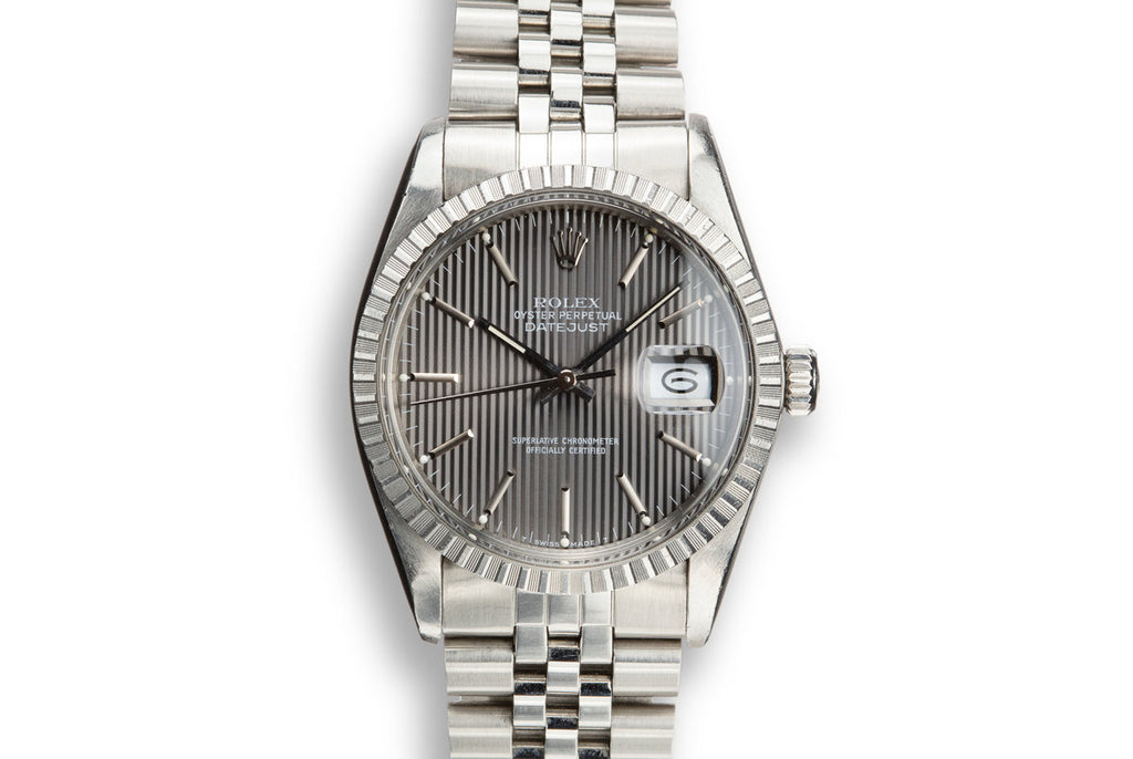 1984 Rolex DateJust 16030 with Grey Tapestry Dial