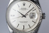 1972 Rolex Datejust 1601 No-Lume Linen Dial