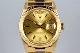 1995 Rolex YG Day-Date 18238 Champagne Dial with Box and Papers