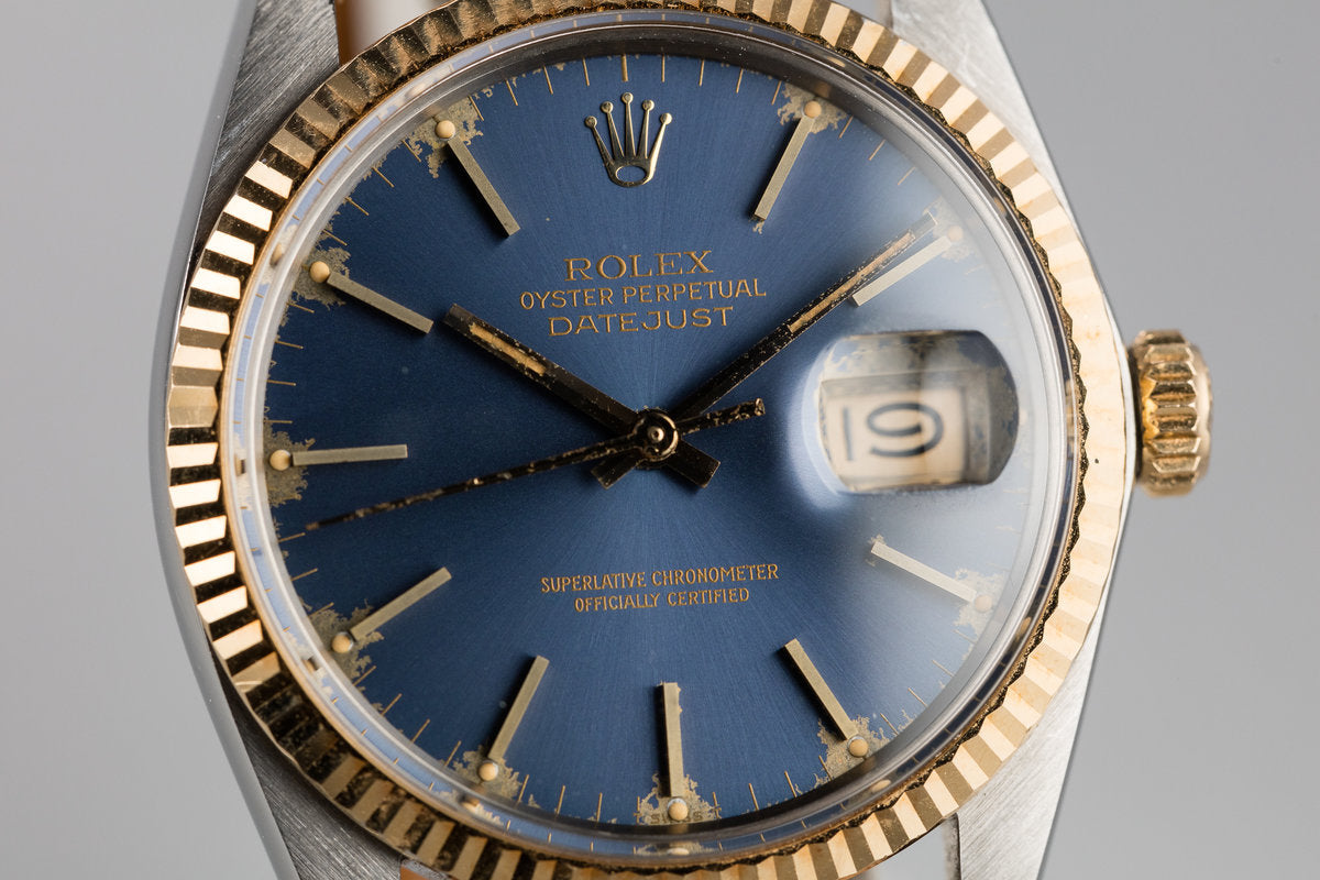 1984 Rolex Two Tone DateJust 16013 Blue Dial