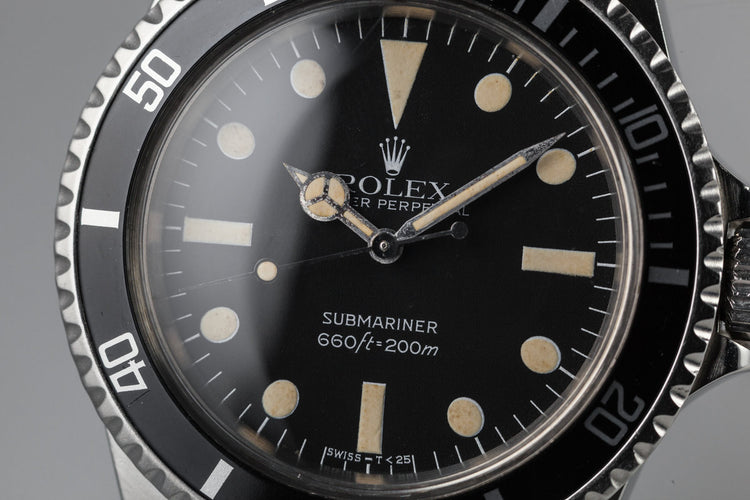 1981 Rolex Submariner 5513 with Maxi IV Dial