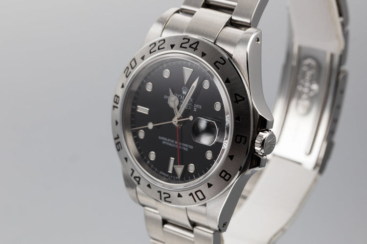 1995 Rolex Explorer II 16570 Black Dial