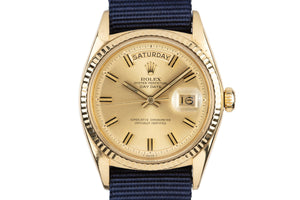 1970 Rolex 18K YG Day-Date 1803 with 
