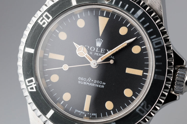 1972 Rolex Submariner 5513 Serif Dial