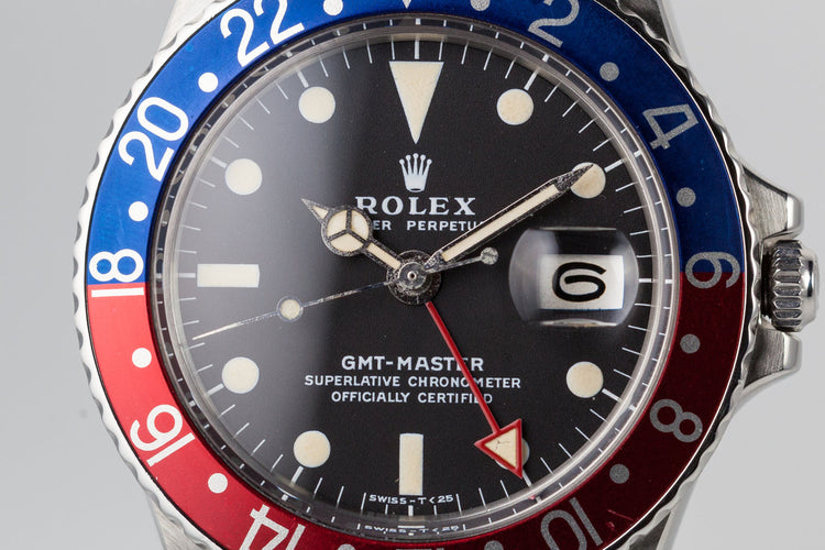 1971 Rolex GMT 1675 with Red 24 Hour Hand