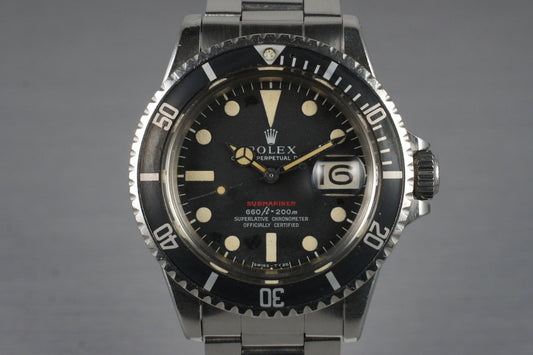 1970 Rolex Red Submariner 1680 Mark IV