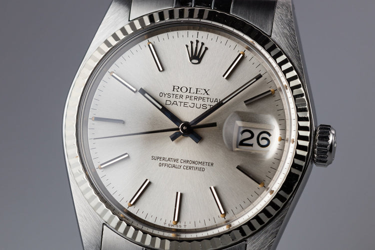 1979 Rolex DateJust 16014 Silver Dial with Service Case