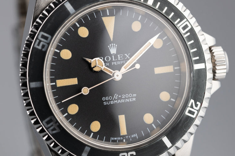 1972 Rolex Submariner 5513 Serif Dial