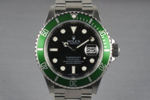 2009 Rolex Submariner 16610V with Box and Papers