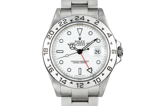 2003 Rolex Explorer II 16570 White Dial