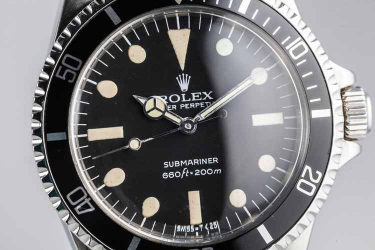 1977 Rolex Submariner 5513 with Mark 2 Maxi Dial