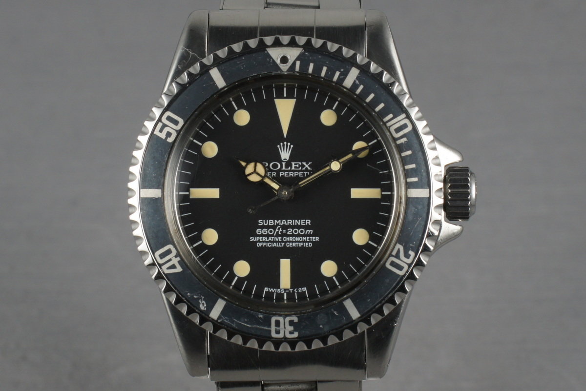 HQ Milton 1964 Rolex Submariner 5512 PCG case with Matte Dial Inventory 1771 For Sale