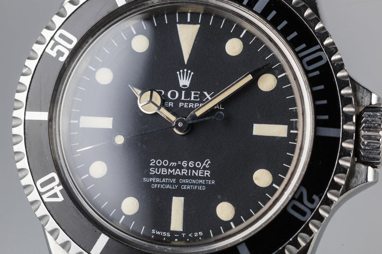 1967 Rolex Submariner 5512 with Meters First Dial