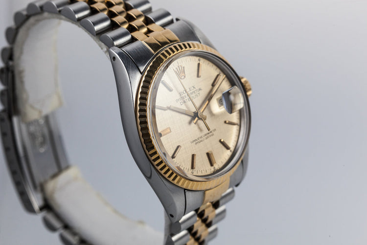 1984 Rolex DateJust 16013 with Gold Linen Dial