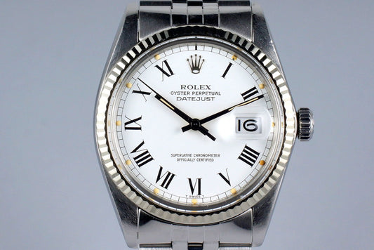 1981 Rolex DateJust 16014 White Roman Dial