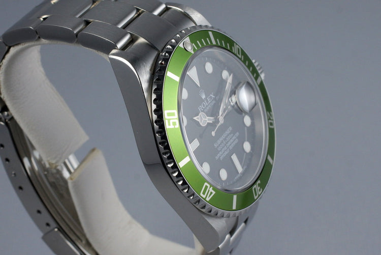 2006 Rolex Green Submariner 16610V